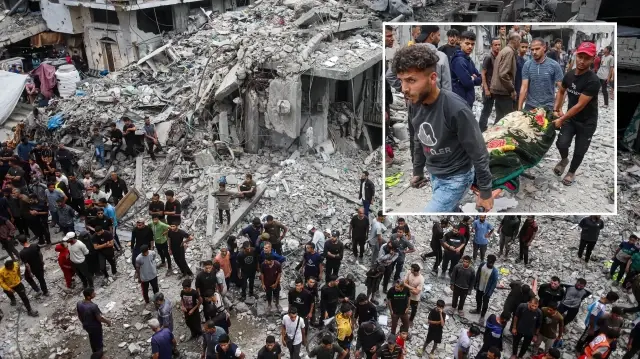 katil israilin gazzeye duzenledigi saldirilarda 33 filistinli hayatini kaybetti w4U5ckyi