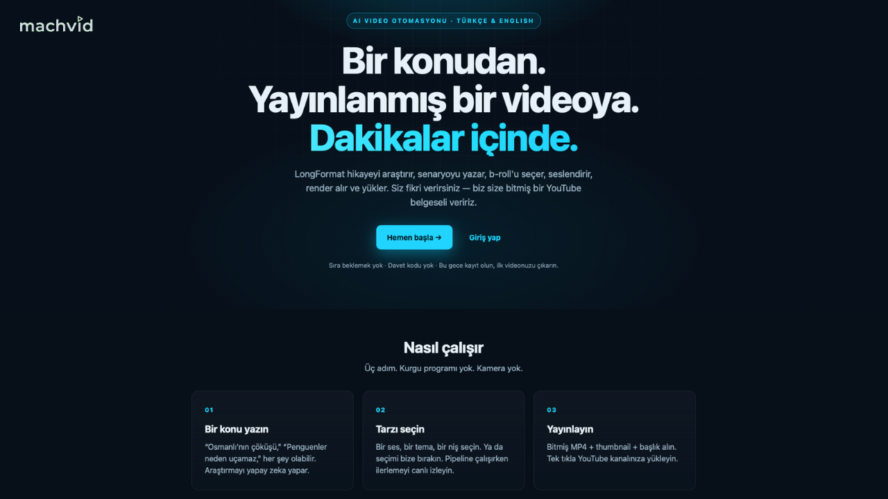 Yapay zeka destekli machvid video icerik uretiminde yeni bir donem hedefliyor gA4dlmJ8